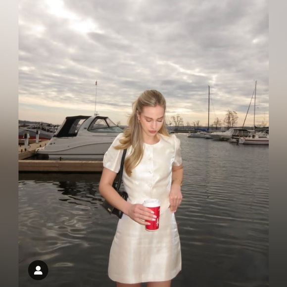 Reformation Mika Cream Mini Dress - Picture 6 of 16